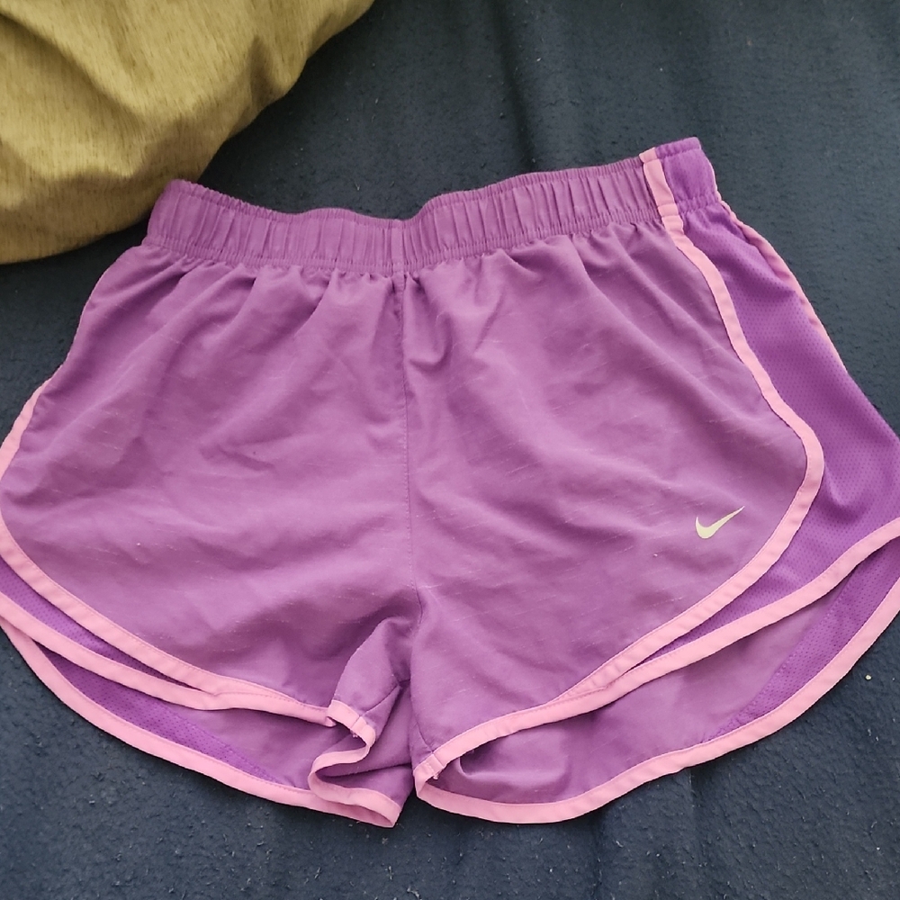 Nike Women's Athletic Shorts in Purple and Pink